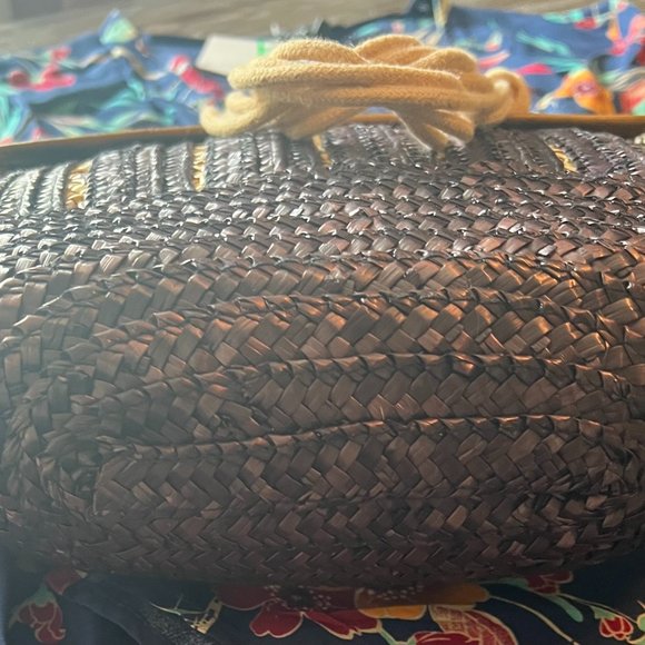 🎉New Vintage... Handmade Woven Bag 💋 - Picture 7 of 11